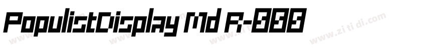 PopulistDisplay Md R字体转换 PopulistDisplay Md R字体转换